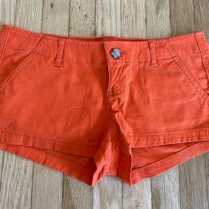 Hollister Shorts Orange sz 3